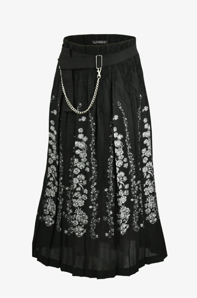 Dámská plysová sukně - černá (výprodej)