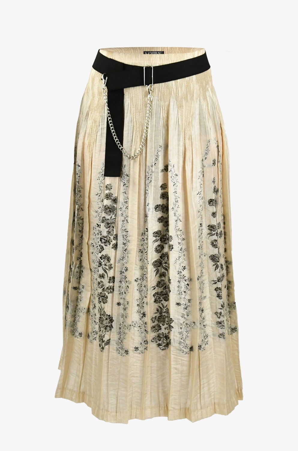 Dámska plysová sukňa - bežová (výpredaj)