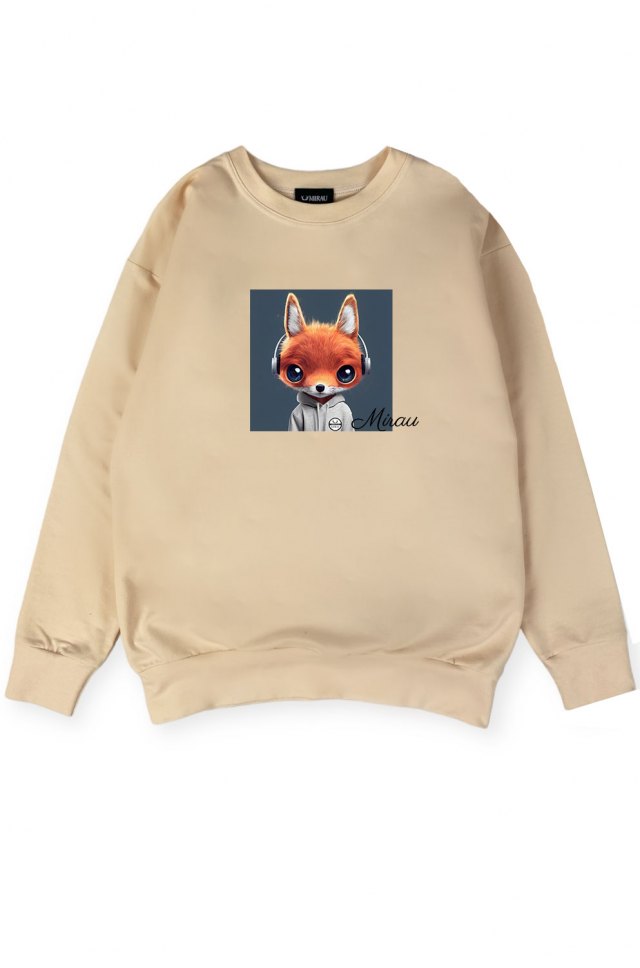 Dievčenská mikina - FOX (farba : banana) (výpredaj)