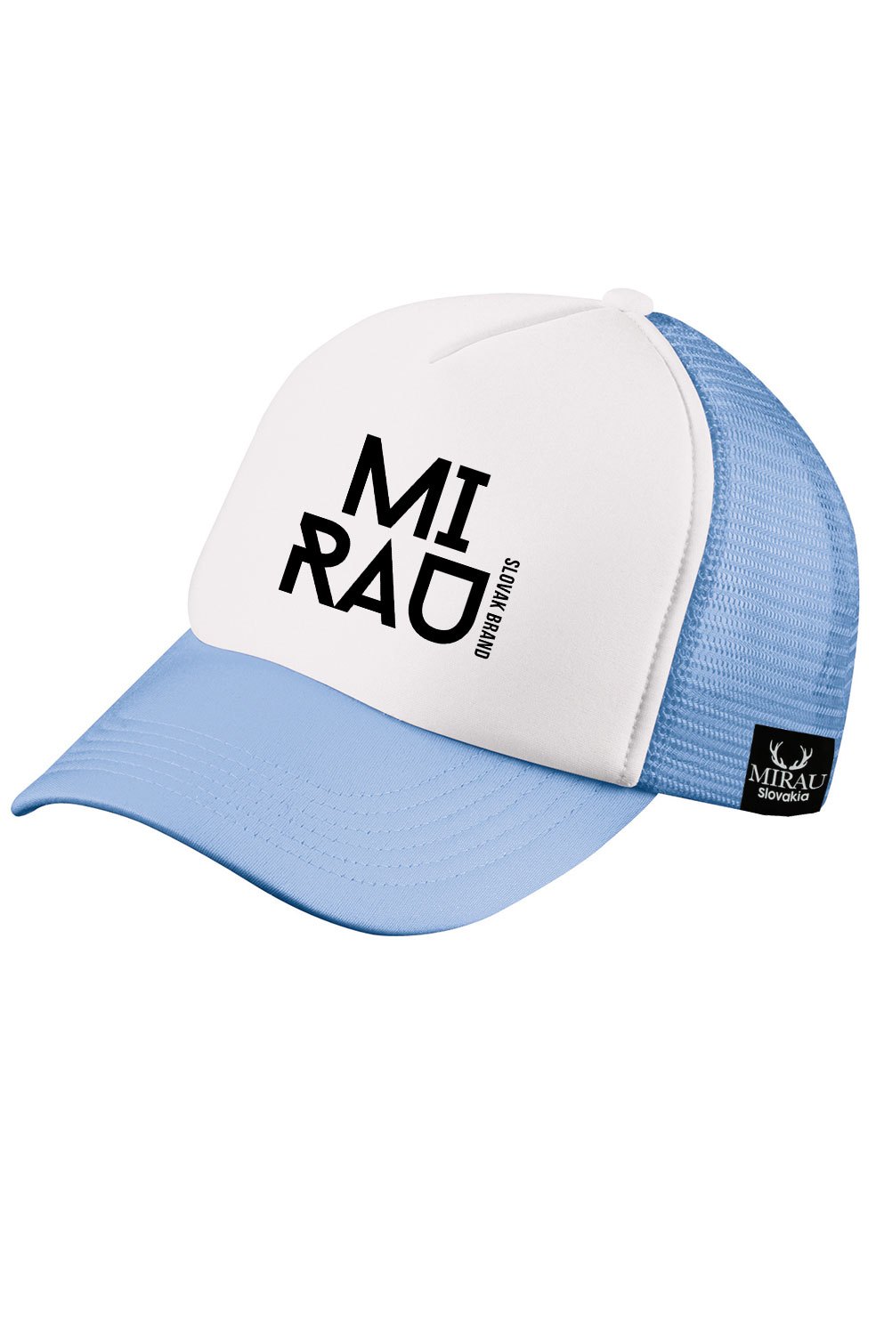 Kšiltovka Mirau Brand - sv. modře bílá