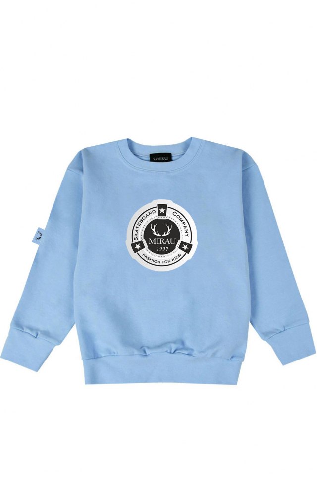 Chlapecká mikina bez kapuce- Mirau Skateboard