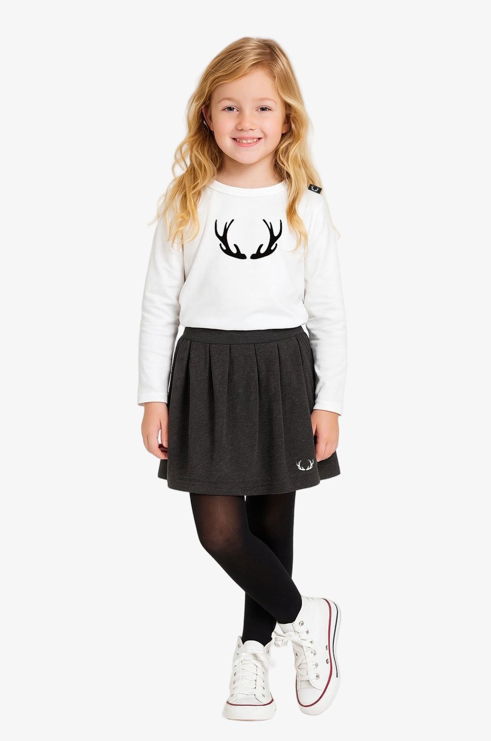 Dívčí tričko dlouhý rukáv - Logo Mirau