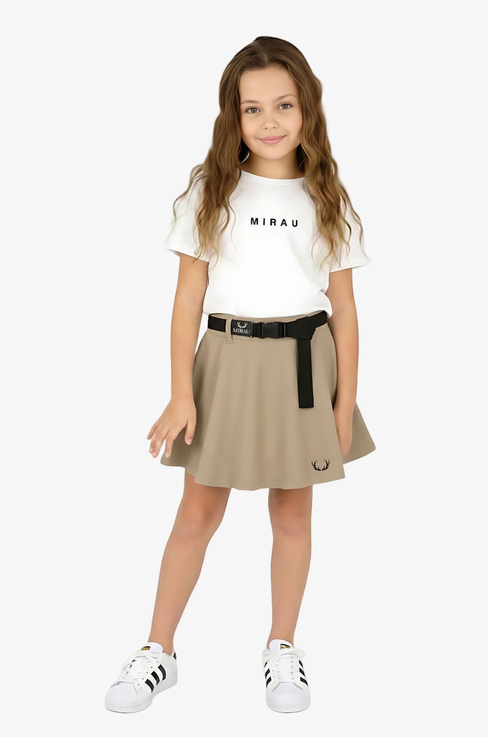 Dívčí sukně s páskem