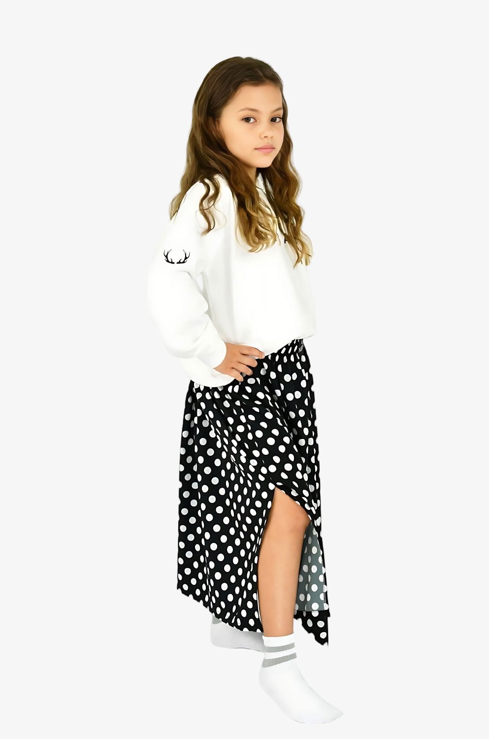 Dívčí dlouhá sukně - Tečka