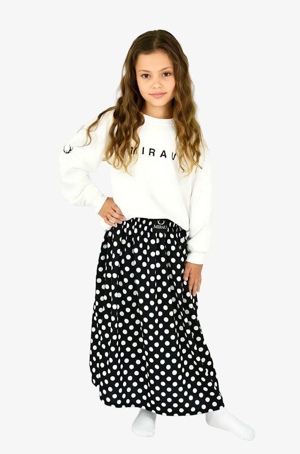 Dívčí dlouhá sukně - Tečka