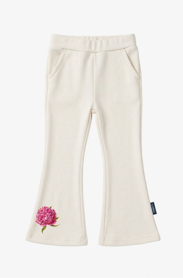 Zvonové nohavice s kvetinkou