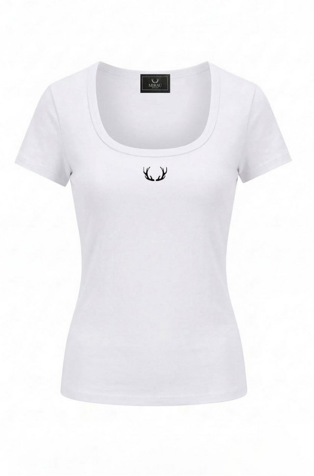 Dámské tričko se čtvercovým výstřihem