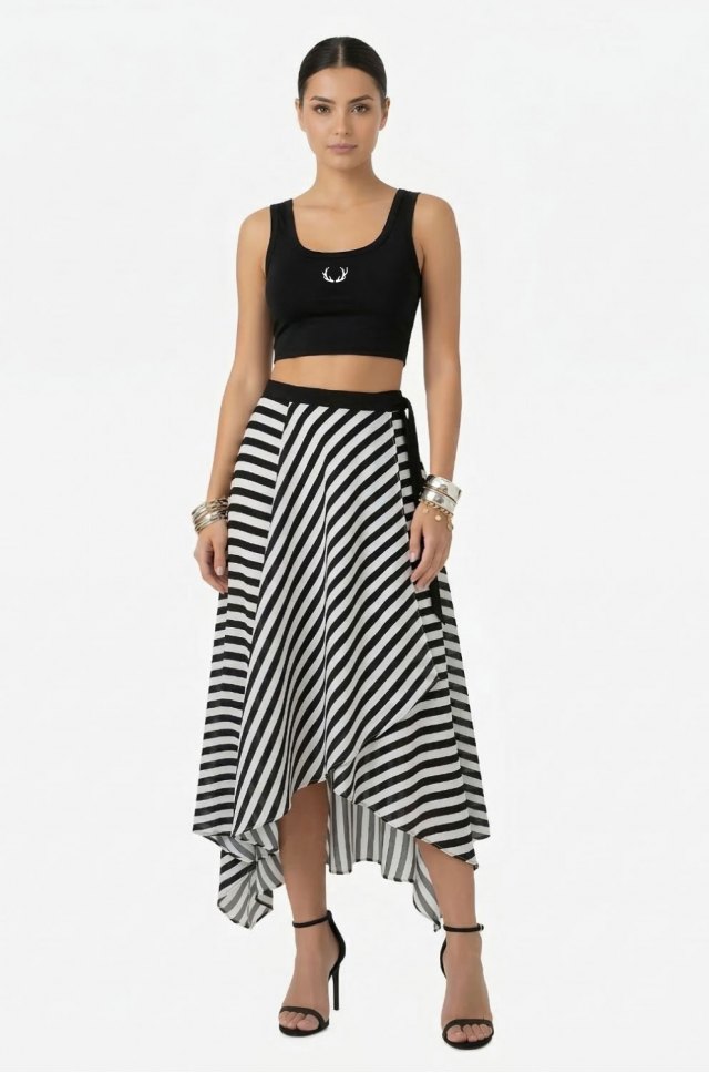 Dámská zavinovací sukně